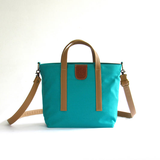 DENIM MESSENGER AGUAMARINA