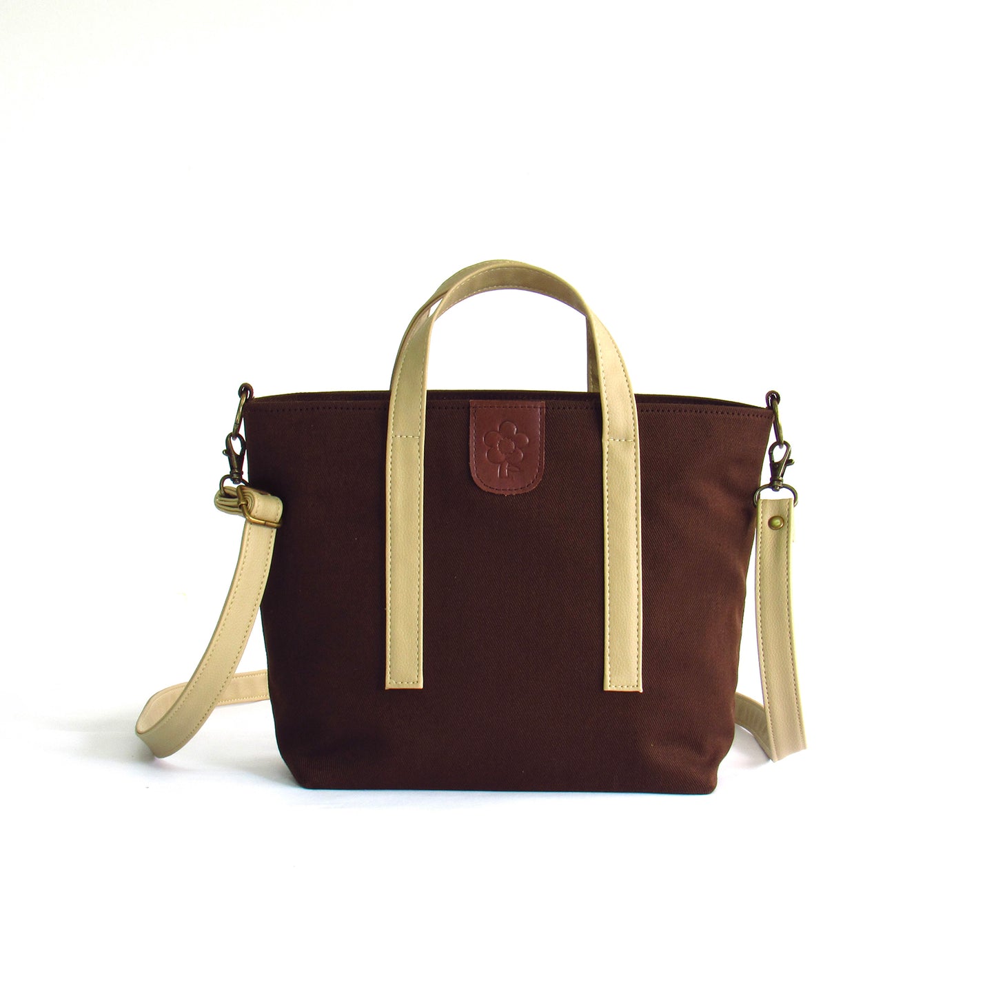 DENIM MESSENGER CHOCOLATE