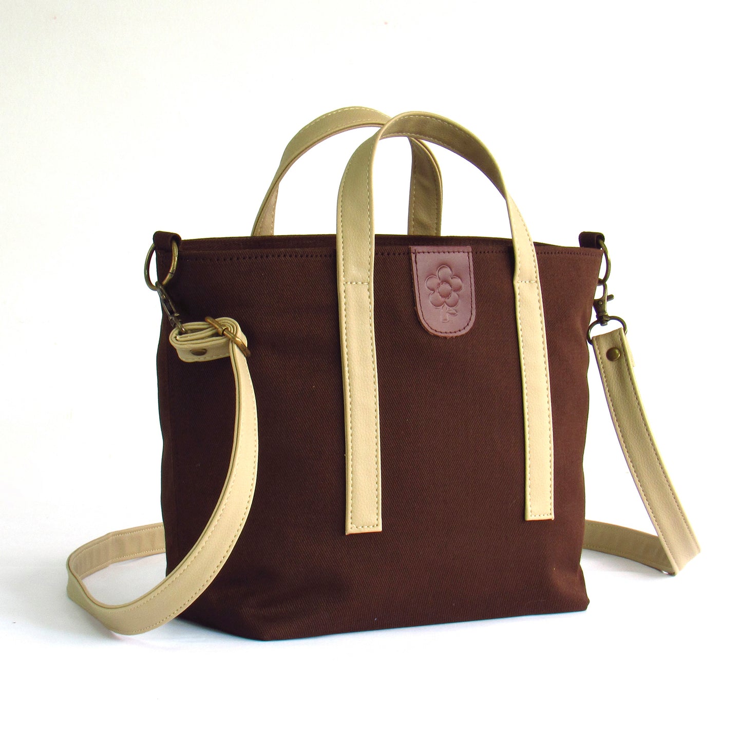 DENIM MESSENGER CHOCOLATE