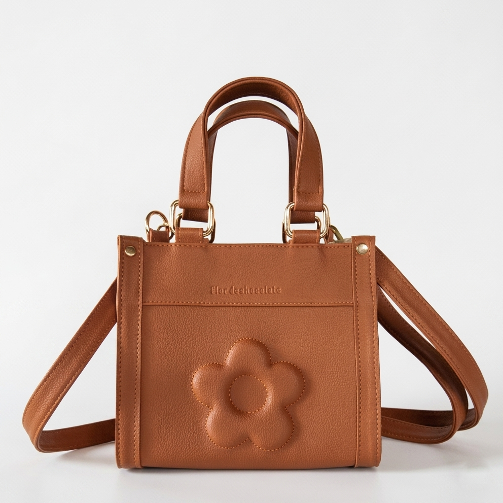 LE FLEUR MINI TOTE CARAMELO