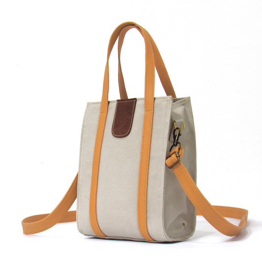 DENIM BANDOLERA VERTICAL CAMEL - CCS