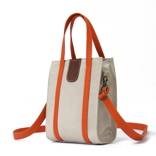 DENIM BANDOLERA VERTICAL BEIGE