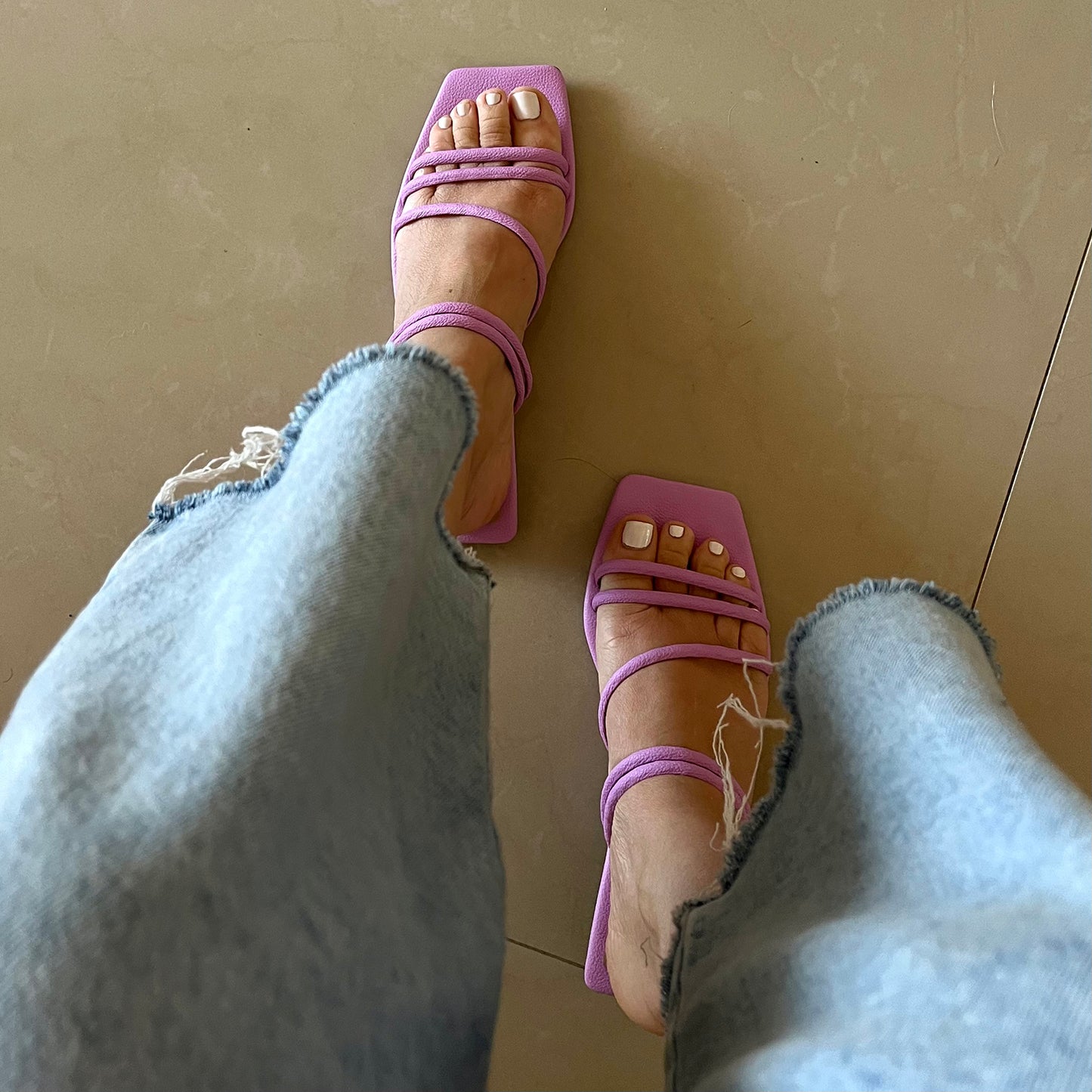 SANDALIAS LILA TALLA 37