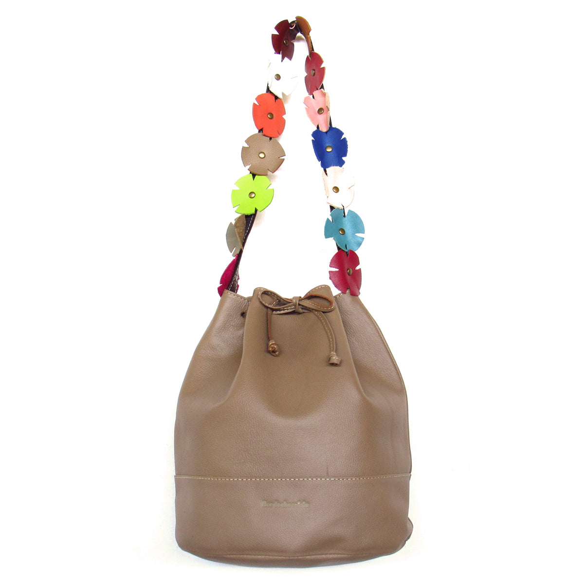 FIORI BUCKET CREMA - HECHO EN CUERO