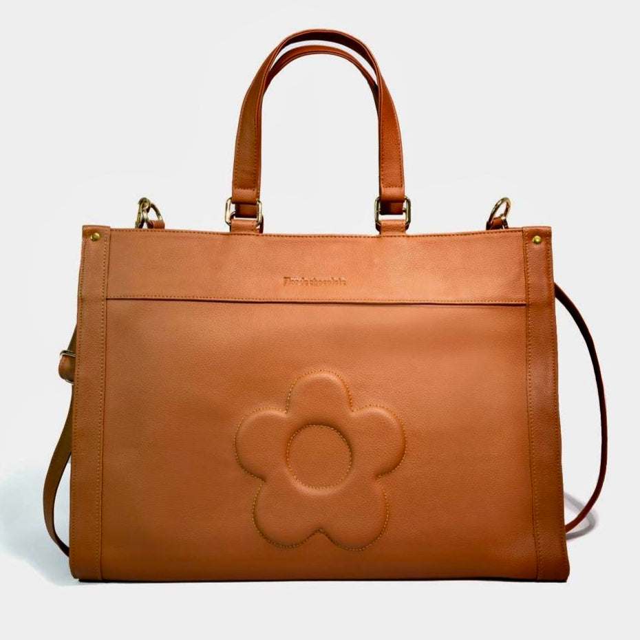 LE FLEUR MAXI TOTE CARAMELO - CCS
