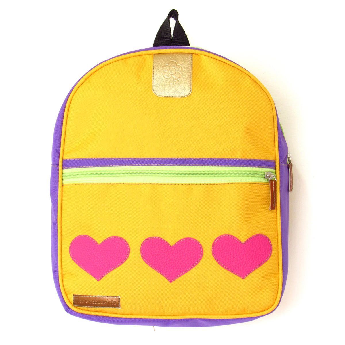 MORRAL NIÑA CORAZONES PARCHITA FUCSIA