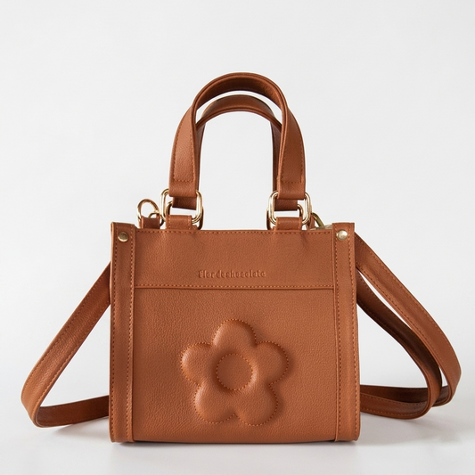 LE FLEUR MINI TOTE CARAMELO