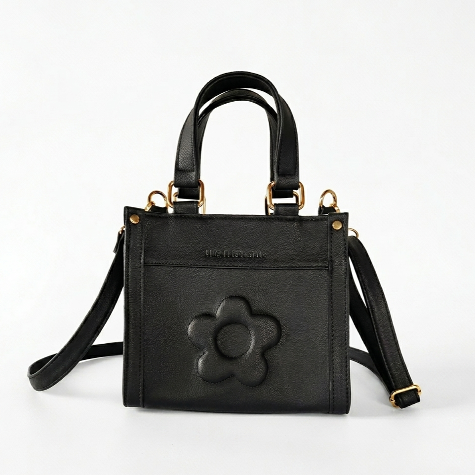LE FLEUR MINI TOTE NOIR