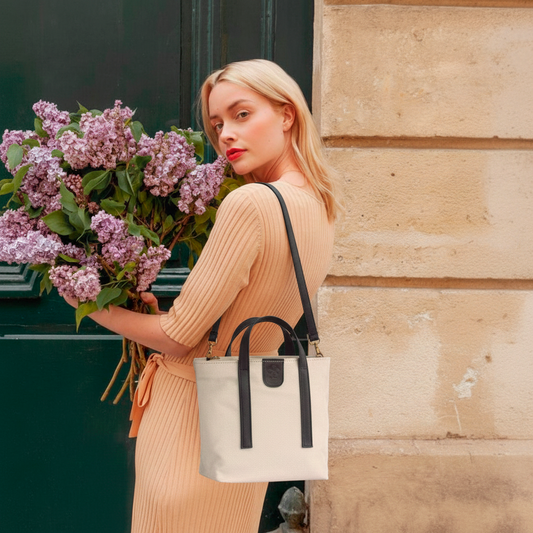 DENIM MESSENGER BEIGE