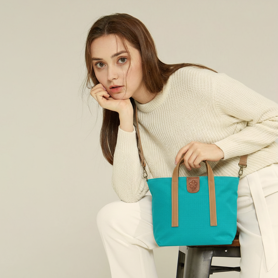 DENIM MESSENGER AGUAMARINA - CCS