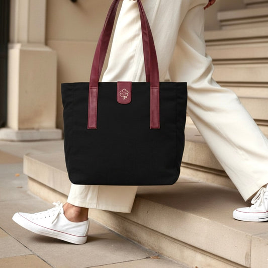 DENIM TOTE NOIR - CCS