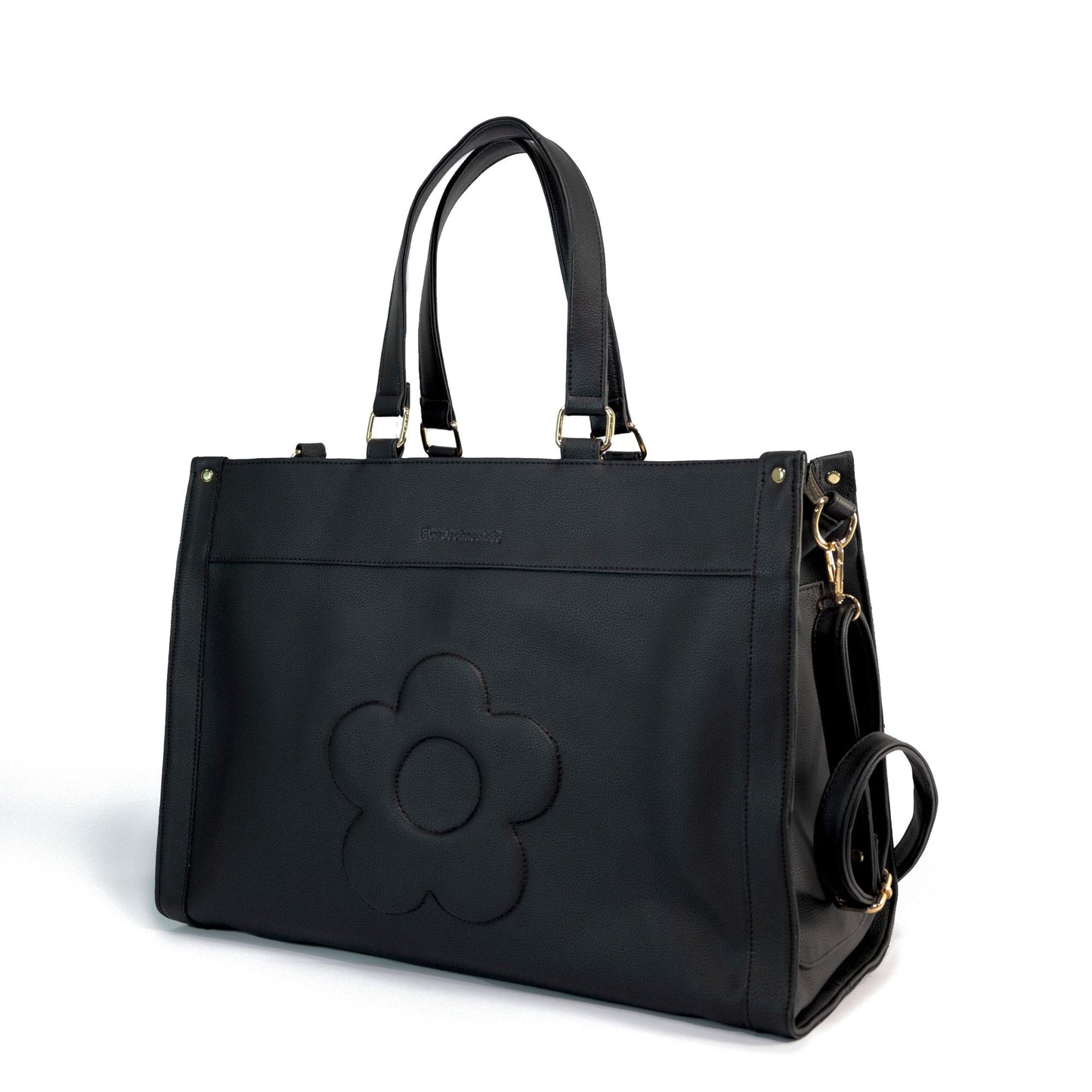 LE FLEUR MAXI TOTE NOIR