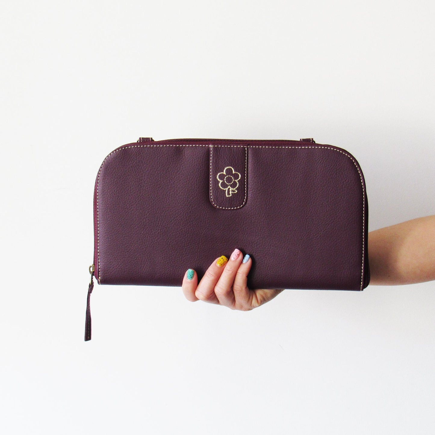 PALETTE CLUTCH & BANDOLERA VINOTINTO - CCS