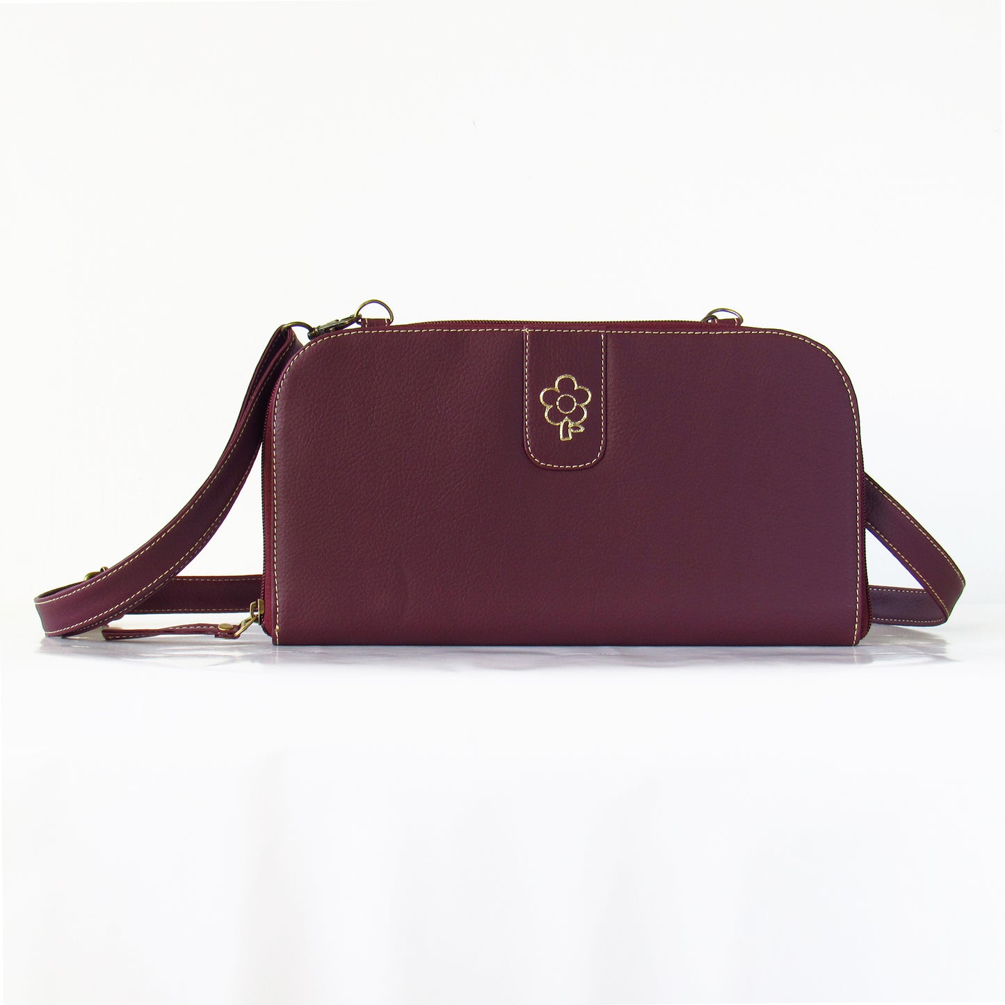 PALETTE CLUTCH & BANDOLERA VINOTINTO