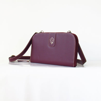 PALETTE CLUTCH & BANDOLERA VINOTINTO - CCS