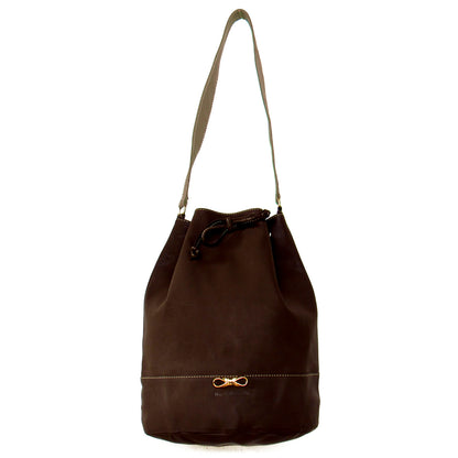 CAPRI BUCKET CHOCOLATE - HECHO EN CUERO